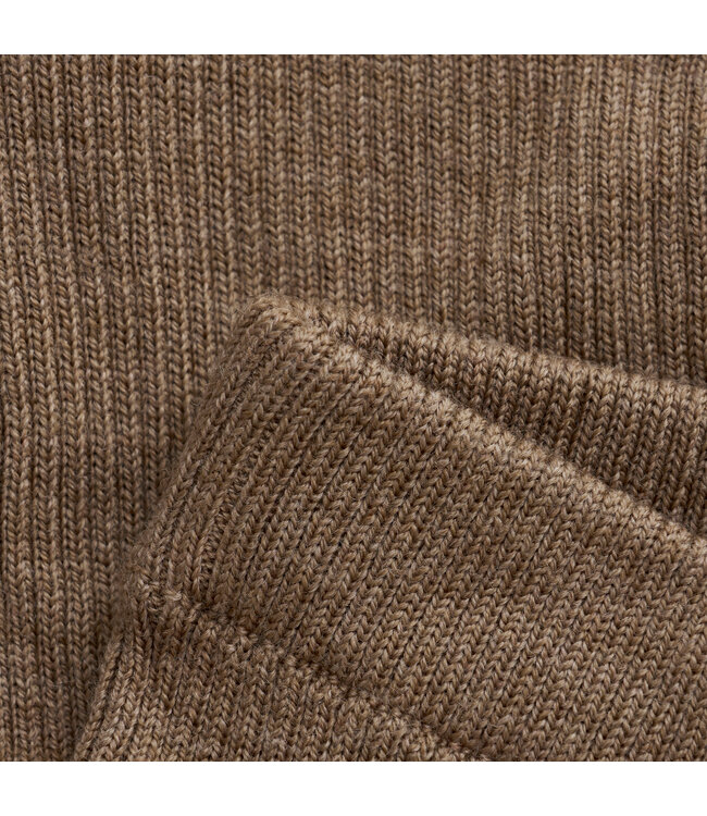 CeLaVi Wollleggings Merinowolle gerippt cocoa creme