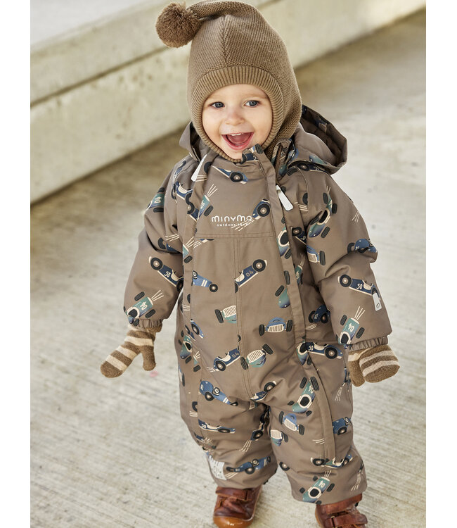 Minymo 3 er Pack Fäustlinge Wollmix caribou