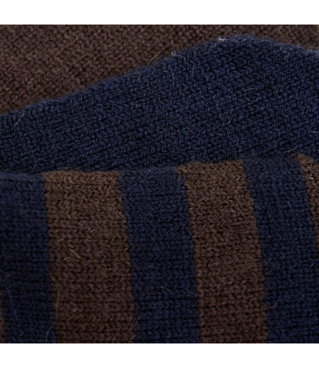 Minymo 3 er Pack Fäustlinge Wollmix parisian night gestreift