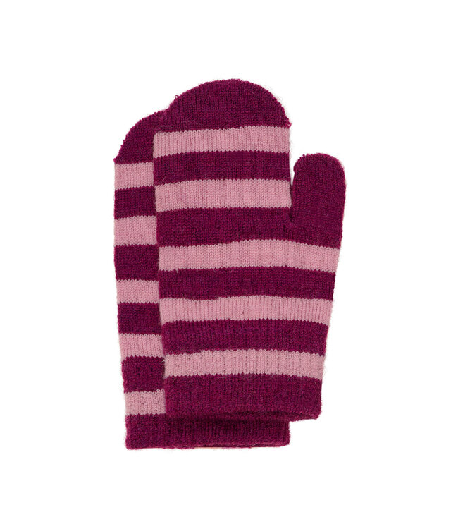 Minymo 3 er Pack Fäustlinge Wollmix magic pink