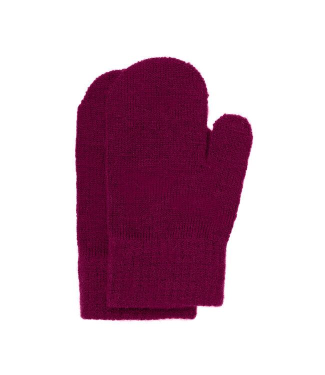 Minymo 3 er Pack Fäustlinge Wollmix magic pink