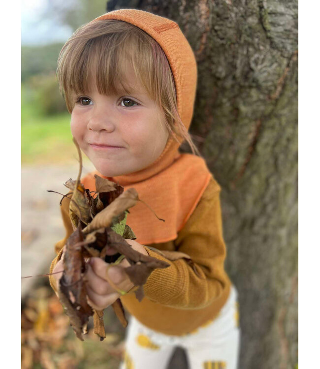 Manymonths Woll-Elefantenmütze - Schlupfmütze Merinowolle - garden moss green