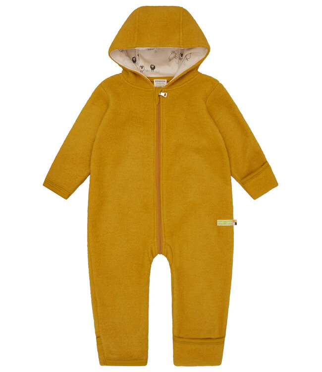 Loud and Proud Overall Wollfleece mit Schafen curry