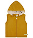 Loud and Proud Weste / Gilet Wollfleece mit Kapuze - Schaf - curry