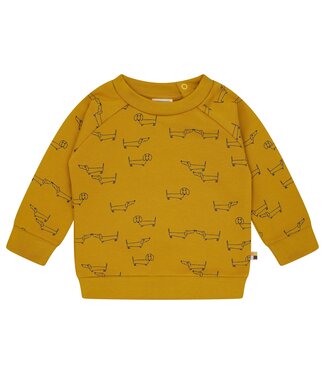 Loud and Proud Pullover Dackel - Biobaumwolle - curry
