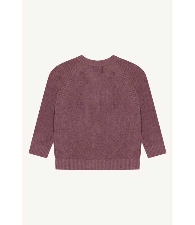 Hust and Claire Curi Woll Cardigan Merinowolle pale mauve