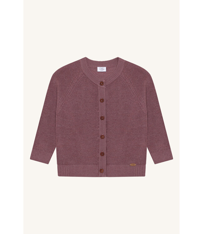 Hust and Claire Curi Woll Cardigan Merinowolle pale mauve