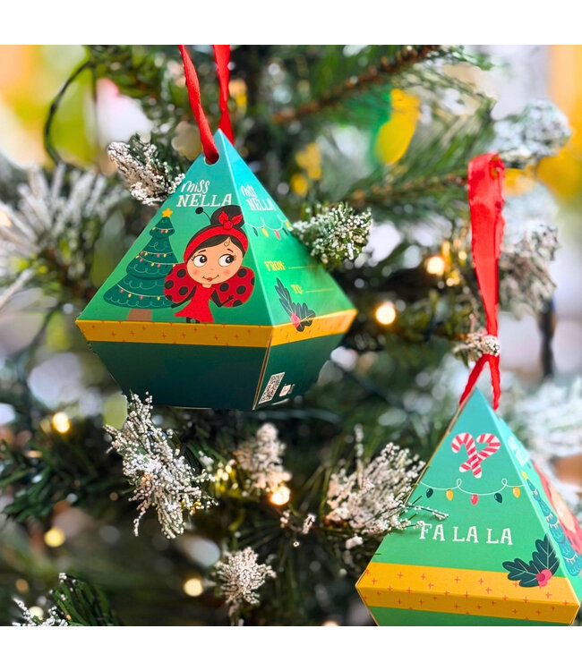 Miss Nella Baumschmuck Diamant mit Kinderschminke