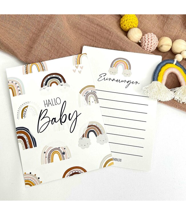 Papierdrachen  32 Meilensteinkarten – Regenbogen – Babys erstes Jahr