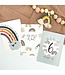 Papierdrachen  32 Meilensteinkarten – Regenbogen – Babys erstes Jahr