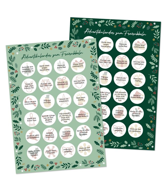 Papierdrachen  Adventskalender zum Freirubbeln – Kleine Auszeit