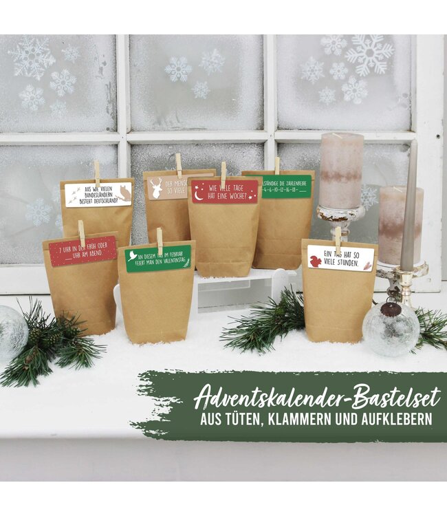 Papierdrachen  Adventskalender – Kinderquiz