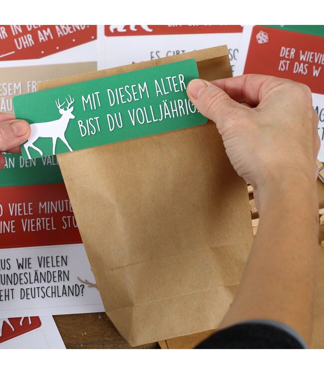 Papierdrachen  Adventskalender – Kinderquiz