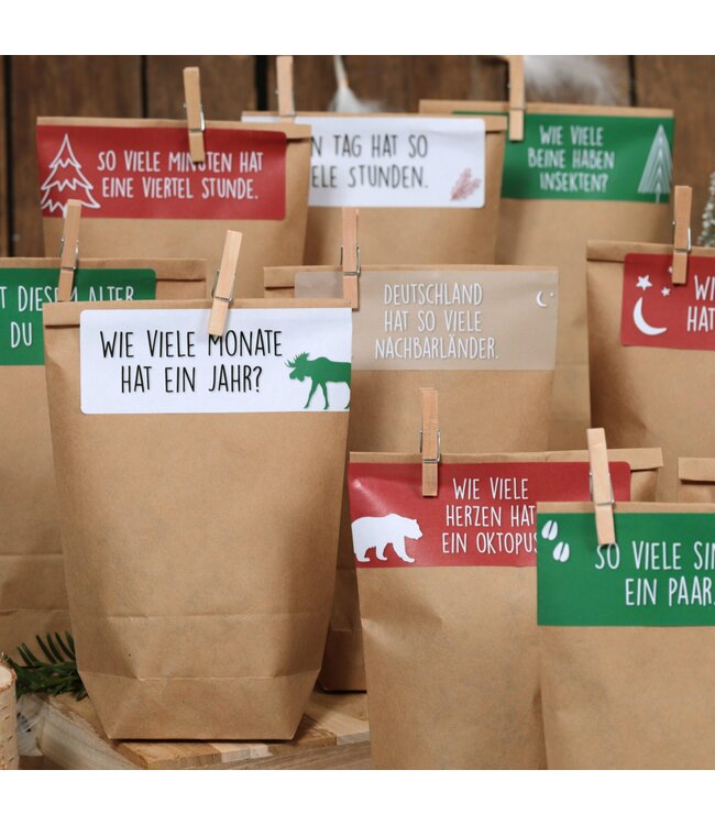 Papierdrachen  Adventskalender – Kinderquiz