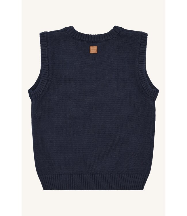 Hust and Claire Princo Pullunder mit Rentier - Biobaumwolle marineblau