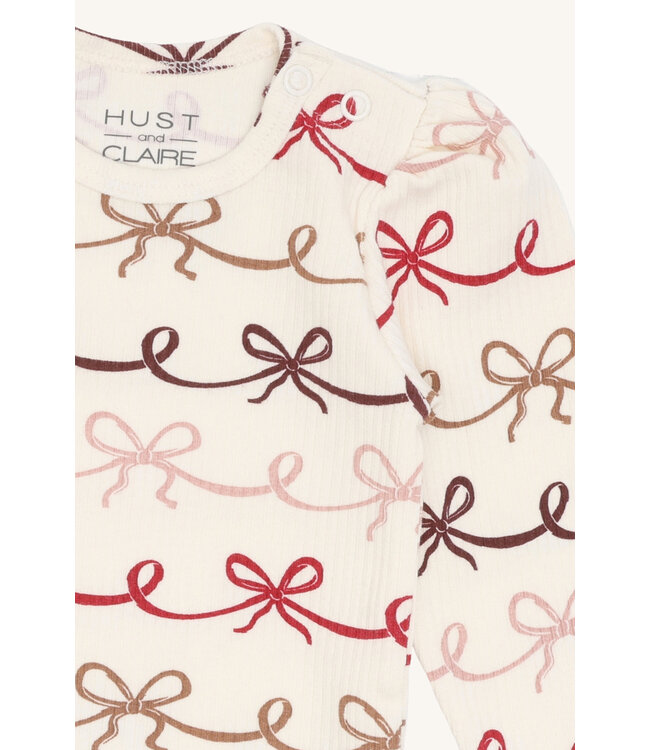 Hust and Claire Britt Body langarm - Schleifen - Biobaumwolle/Modal