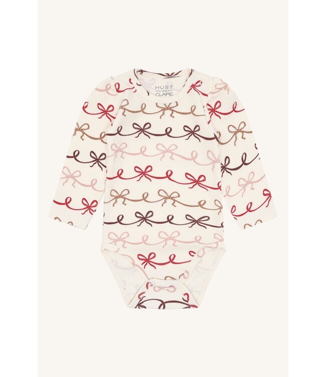 Hust and Claire Britt Body langarm - Schleifen - Biobaumwolle/Modal