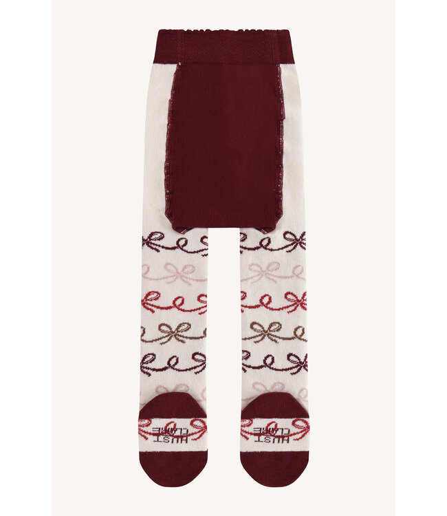 Hust and Claire Strumpfhose festlich mit Schleifen - Baumwolle