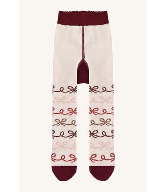 Hust and Claire Strumpfhose festlich mit Schleifen - Baumwolle