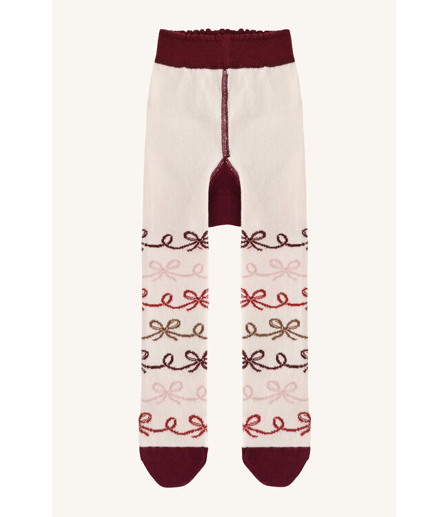 Hust and Claire Strumpfhose festlich mit Schleifen - Baumwolle