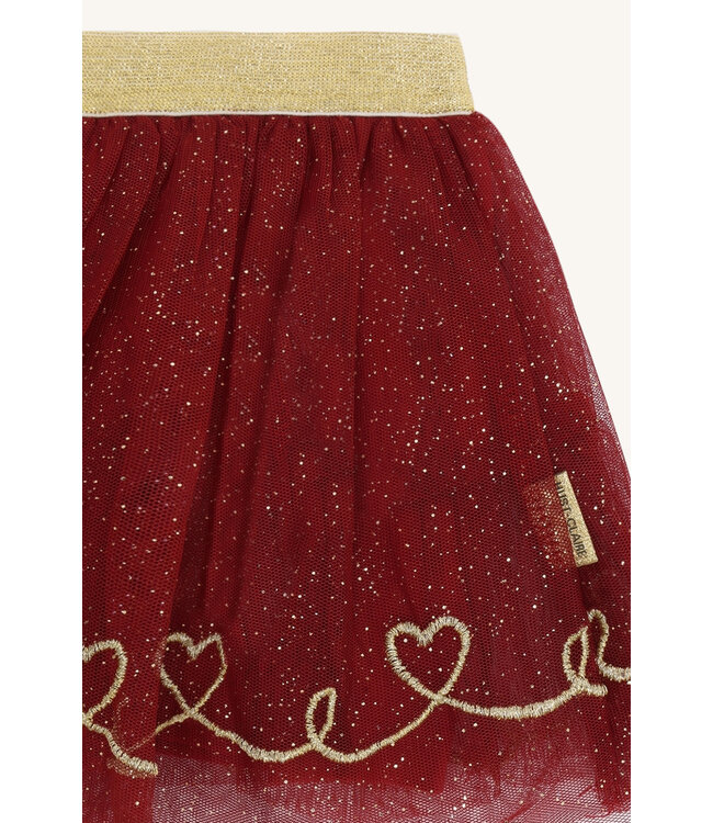 Hust and Claire Tüllrock festlich mit Herzen und Glitzer - teaberry