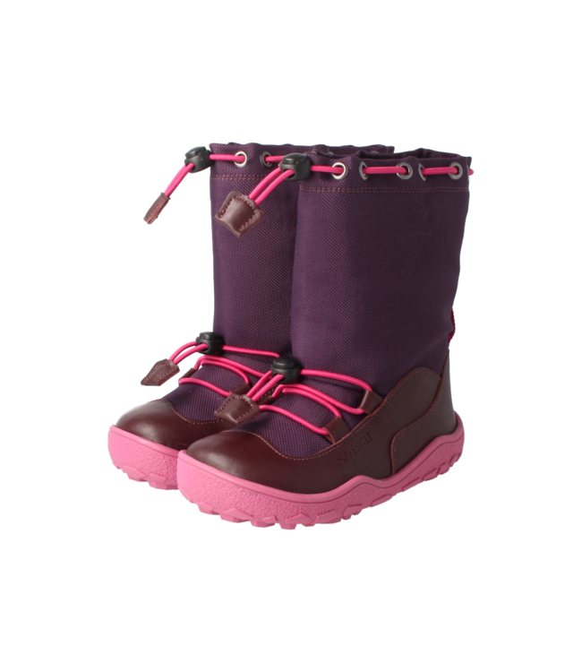 bLifestyle Barfuss-Stiefel Lippenbär Style vegan TEX pflaume