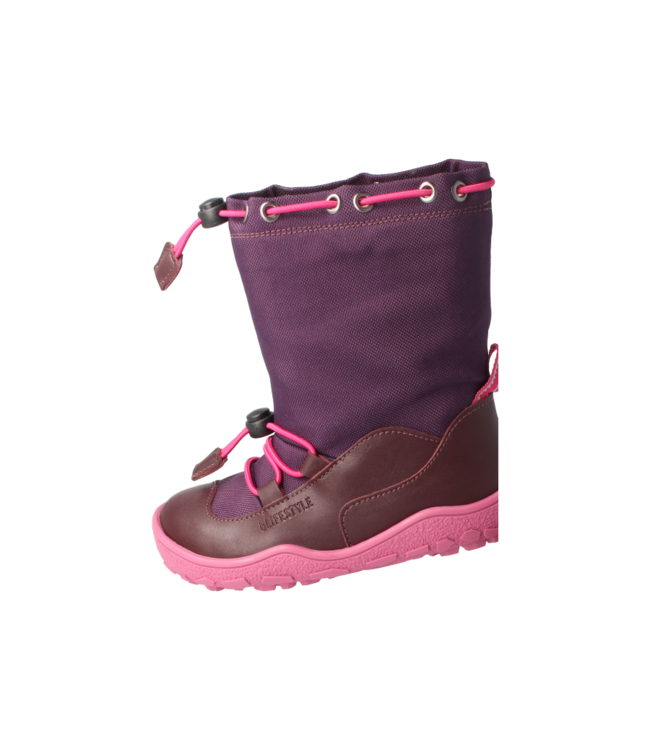 bLifestyle Barfuss-Stiefel Lippenbär Style vegan TEX pflaume