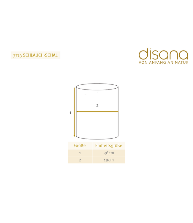 Disana disana Schlauchschal- Loop - Merinowolle - Softpink-Natur