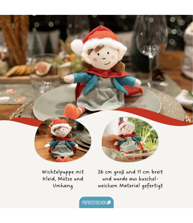 Papierdrachen  Stoffwichtel Puppe Freya