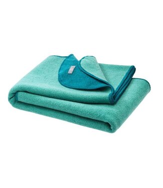 Disana Doubleface-Decke Merinowolle 100 x 135 cm Pacific-Mint