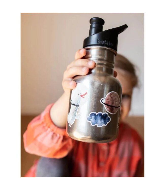 Halfbird Spülmaschinenfeste Sticker Weltraum