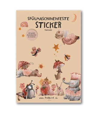 Halfbird Spülmaschinenfeste Sticker Feenwald