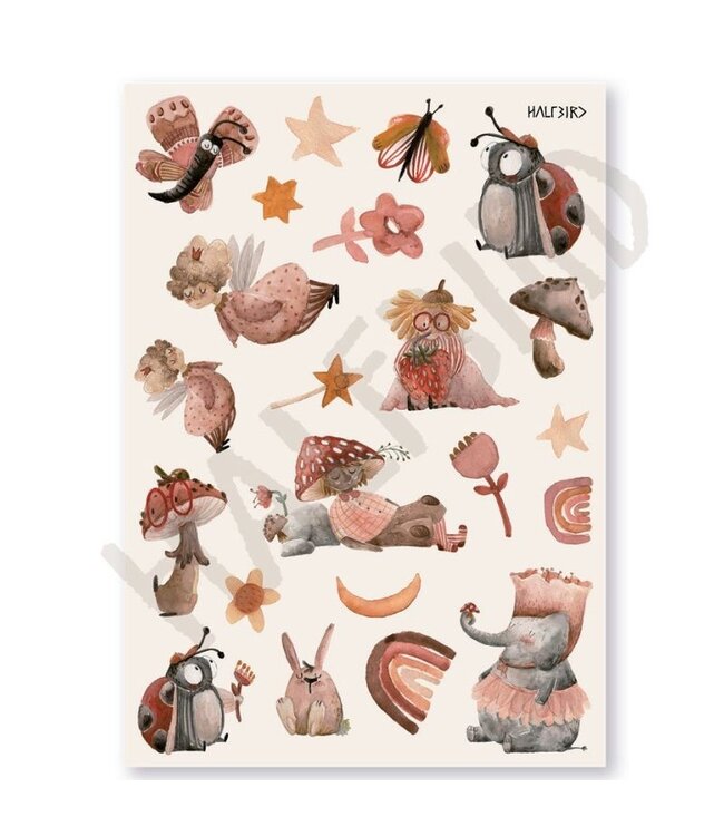 Halfbird Spülmaschinenfeste Sticker Feenwald
