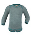 Engel Natur Body langarm Wolle/Seide hellgrau melange/eisvogel