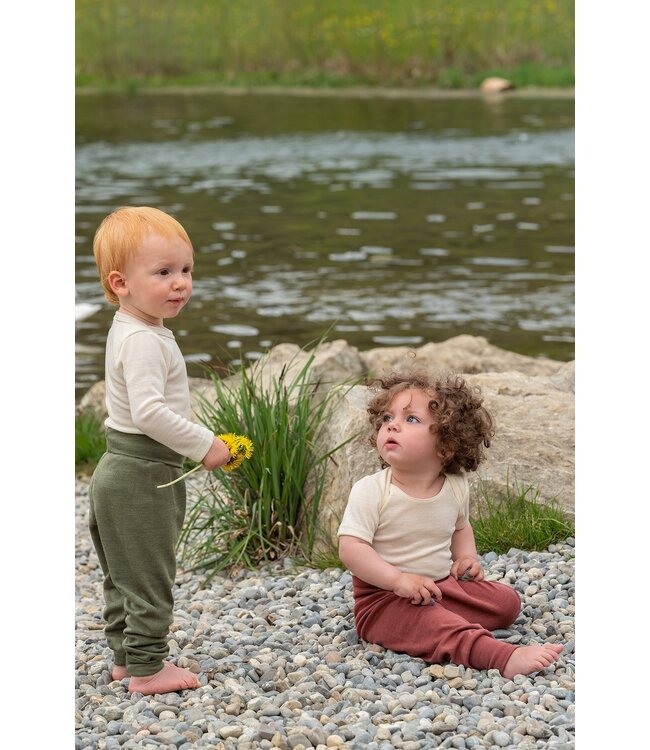 Engel Natur Body langarm Wolle/Seide natur