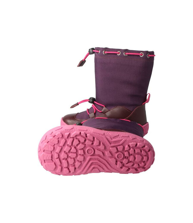 bLifestyle Barfuss-Stiefel Lippenbär Style vegan TEX – pflaume