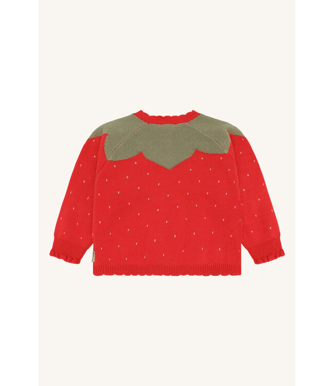 Hust and Claire Strickjacke Erdbeere Cilja - Biobaumwolle