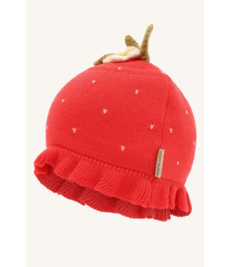 Hust and Claire Strickmütze Erdbeere Fresa - Biobaumwolle