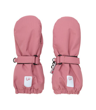 Minymo Fäustlinge mit Daumen und Klettverschluss rosa