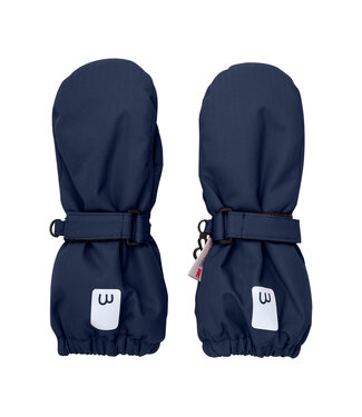 Minymo Fäustlinge mit Daumen und Klettverschluss navyblau