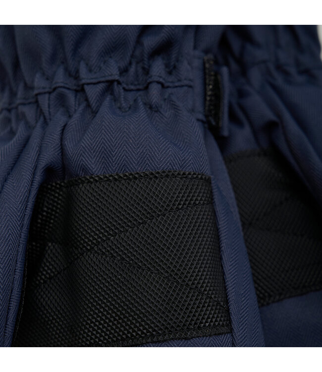 Minymo Fäustlinge mit Daumen - Klettverschluss - Reissverschluss navyblau