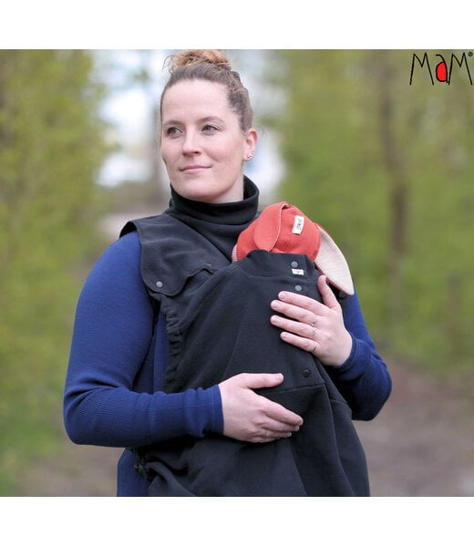 Manymonths Manymonths Tragecover aus Fleece - schwarz