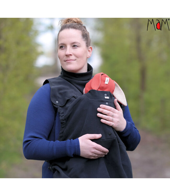 Manymonths Manymonths Tragecover aus Fleece - schwarz