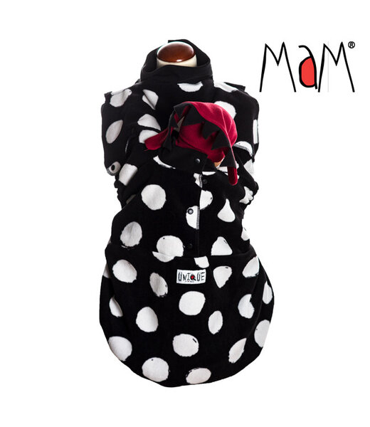 Manymonths Manymonths Tragecover aus Fleece - Schneeball