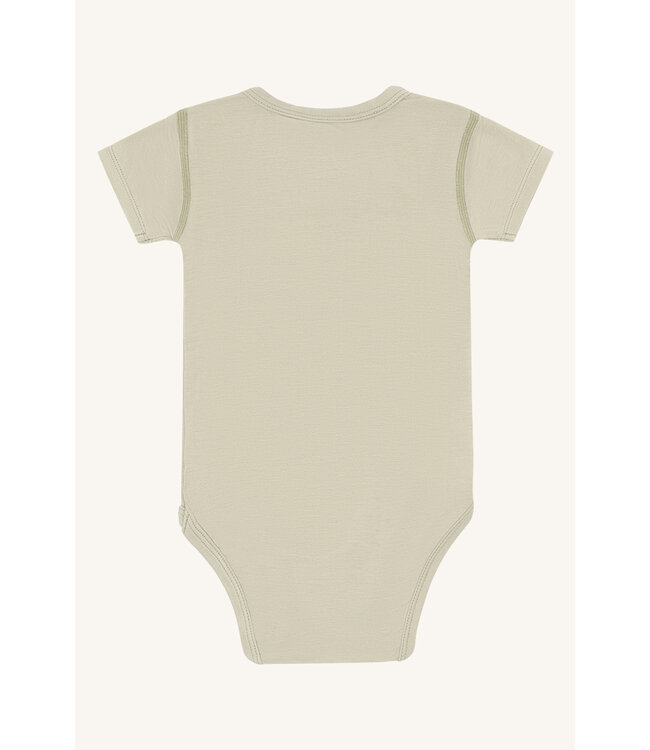 Hust and Claire Buller Body kurzarm Bambusviskose uni - green stone
