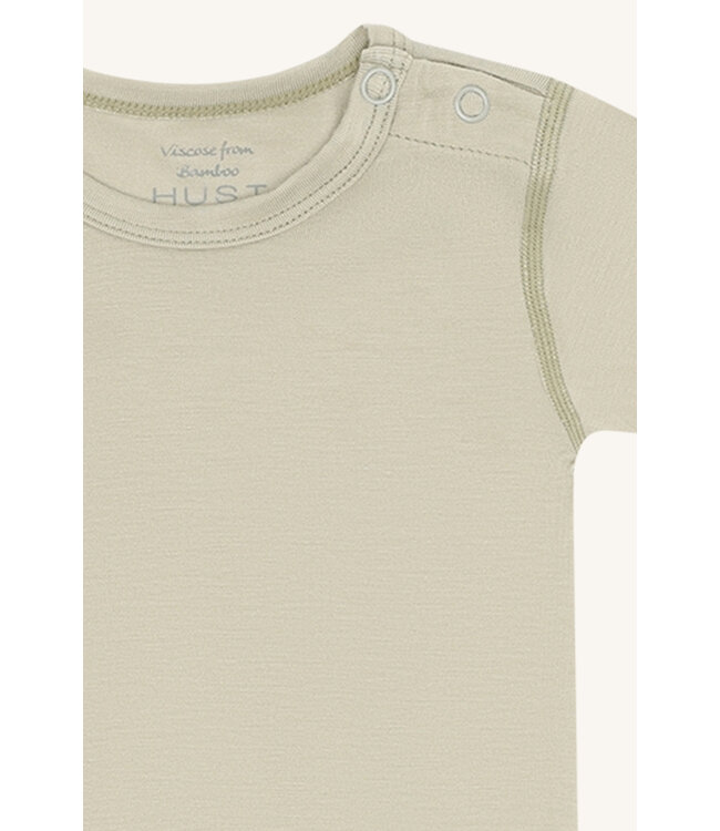 Hust and Claire Buller Body kurzarm Bambusviskose uni - green stone