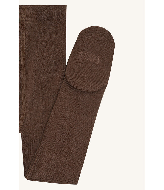 Hust and Claire Strumpfhose Foxie Doubleface Wolle/Bambusviskose brown stone