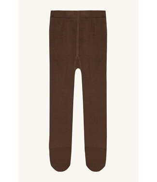 Hust and Claire Strumpfhose Foxie Doubleface Wolle/Bambusviskose brown stone