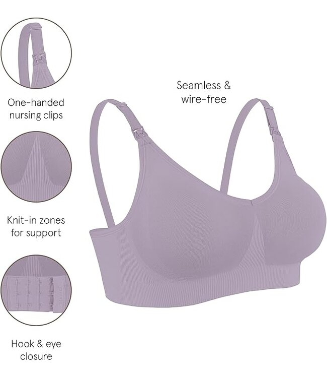 Bravado!  Seamless - Still- und Umstands BH - Grey Orchid