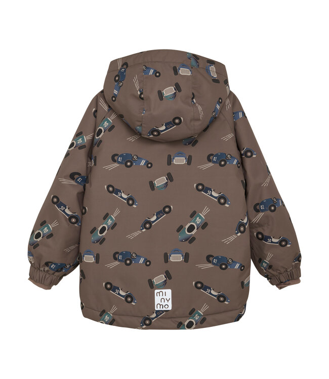 Minymo Winterjacke wasserwest - Rennauto - recycelt